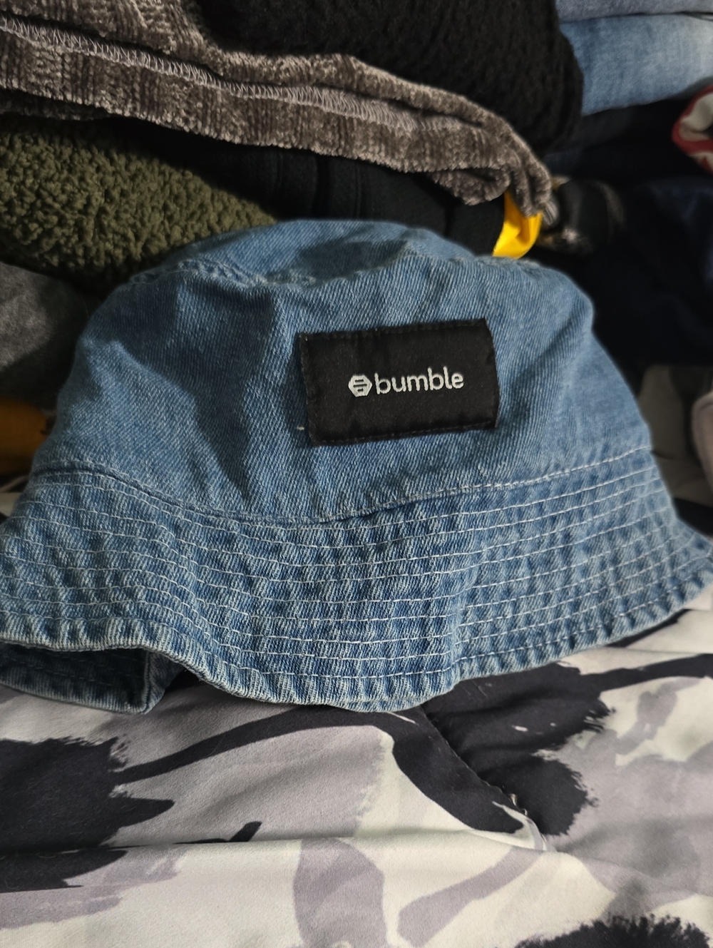 Bumble Denim Blue Bucket Hat